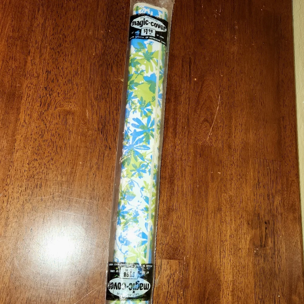 NOS Colorful Floral Liner Self Adhesive Magic Cover